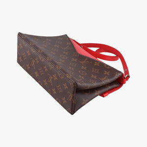 Secondhand Louis Vuitton SAINT MICHEL brown×COQUELICOT Monogram Canvas×calf leather M44031 shoulderbag | stylenewstar