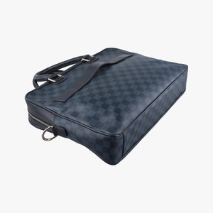 Pre-owned Louis Vuitton Porte-Documents Jour NM Noir Damier Graphite N48260 handbag | stylenewstar