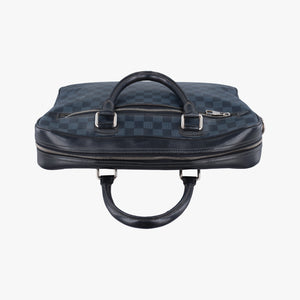 Pre-owned Louis Vuitton Porte-Documents Jour NM Noir Damier Graphite N48260 handbag | stylenewstar