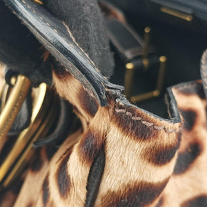 Pre-owned Dolce & Gabbana Leopard print Multicolour ponyhair handbag | stylenewstar