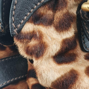 Pre-owned Dolce & Gabbana Leopard print Multicolour ponyhair handbag | stylenewstar