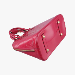 Pre-owned Louis Vuitton Alma PM pomme d'amour Vernis M90096 handbag | stylenewstar
