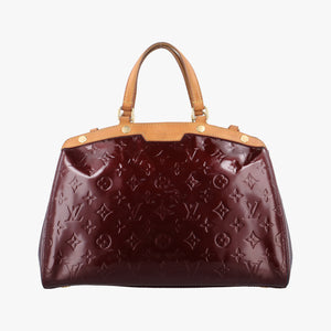 Pre-owned Louis Vuitton Bréa MM Amarante Vernis M91619 handbag | stylenewstar