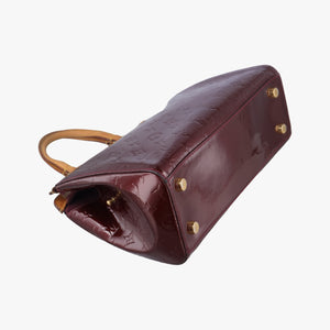 Pre-owned Louis Vuitton Bréa MM Amarante Vernis M91619 handbag | stylenewstar