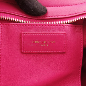 Pre-owned Yves Saint Laurent Y Ligne Petit Cabas Rose Leather 311210 shoulderbag | stylenewstar