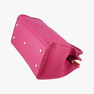 Pre-owned Yves Saint Laurent Y Ligne Petit Cabas Rose Leather 311210 shoulderbag | stylenewstar