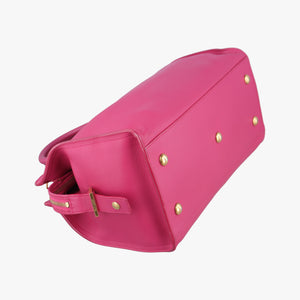 Pre-owned Yves Saint Laurent Y Ligne Petit Cabas Rose Leather 311210 shoulderbag | stylenewstar