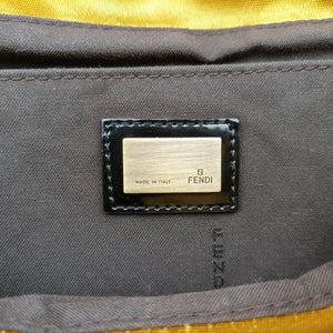 Pre-owned Fendi Stripe Calfhair and Velvet Multicolour Velvet × Fur 8BN165 handbag | stylenewstar