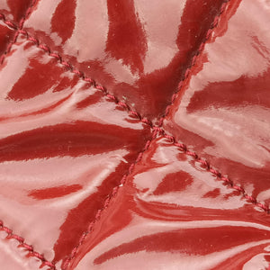 Pre-owned Chanel Matelasse Red Patent Leather A67292 shoulderbag | stylenewstar