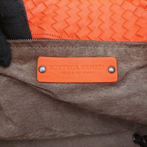 Pre-owned Bottega Veneta Cesta Intrecciato Orange lambskin shoulderbag | stylenewstar