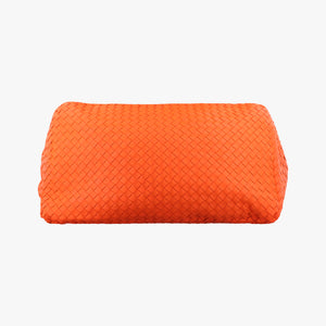 Pre-owned Bottega Veneta Cesta Intrecciato Orange lambskin shoulderbag | stylenewstar