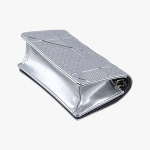 Pre-owned Christian Dior Diorama Silver Leather shoulderbag | stylenewstar