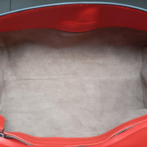 Secondhand Bottega Veneta Pre-Owned Monaco Intrecciato Red Leather shoulderbag | stylenewstar