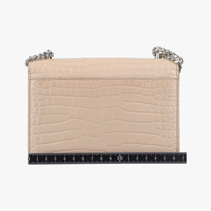 Pre-owned Yves Saint Laurent SUNSET Beige Leather 452157 shoulderbag | stylenewstar