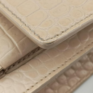 Pre-owned Yves Saint Laurent SUNSET Beige Leather 452157 shoulderbag | stylenewstar