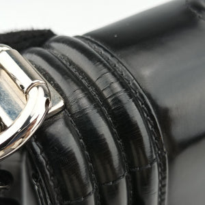 Pre-owned Chanel BOY CHANEL Black Enamel A67021 shoulderbag | stylenewstar