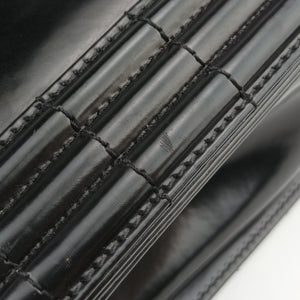 Pre-owned Chanel BOY CHANEL Black Enamel A67021 shoulderbag | stylenewstar