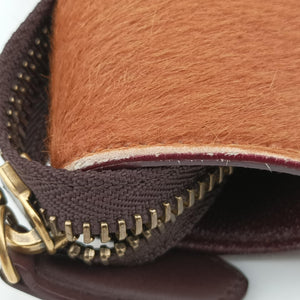 Pre-owned Celine Luggage Micro shopper Pink x Brown x Orange ponyhair handbag | stylenewstar