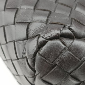 Secondhand Bottega Veneta Intrecciato Black lambskin handbag | stylenewstar