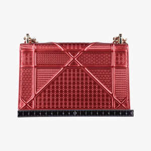 Pre-owned Christian Dior Diorama Red Patent shoulderbag | stylenewstar