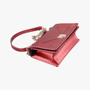 Pre-owned Christian Dior Diorama Red Patent shoulderbag | stylenewstar