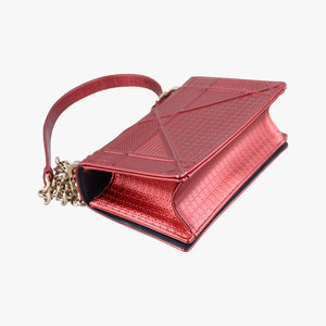 Pre-owned Christian Dior Diorama Red Patent shoulderbag | stylenewstar