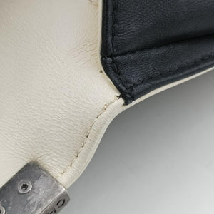 Secondhand Chanel BOY CHANEL Black×beige Leather A67087 shoulderbag | stylenewstar
