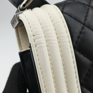 Secondhand Chanel BOY CHANEL Black×beige Leather A67087 shoulderbag | stylenewstar