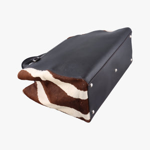 Pre-owned Fendi 2 JOURS Multicolour leather×ponyhair 8BH250 shoulderbag | stylenewstar