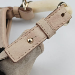 Pre-owned Yves Saint Laurent Mombasa Beige Suede 129134 shoulderbag | stylenewstar