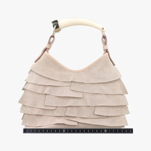 Pre-owned Yves Saint Laurent Mombasa Beige Suede 129134 shoulderbag | stylenewstar