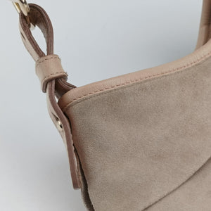 Pre-owned Yves Saint Laurent Mombasa Beige Suede 129134 shoulderbag | stylenewstar