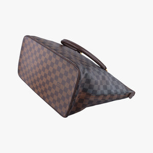 Pre-owned Louis Vuitton SALEYA MM EBENE Damier Canvas N51182 handbag | stylenewstar