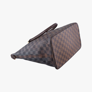 Pre-owned Louis Vuitton SALEYA MM EBENE Damier Canvas N51182 handbag | stylenewstar