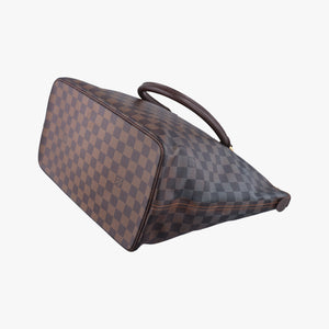 Pre-owned Louis Vuitton SALEYA MM EBENE Damier Canvas N51182 handbag | stylenewstar