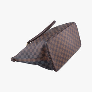 Pre-owned Louis Vuitton SALEYA MM EBENE Damier Canvas N51182 handbag | stylenewstar