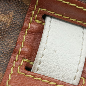 Pre-owned Louis Vuitton Sac Rayures GM brown ×multicolor Monogram Tissue M56385 handbag | stylenewstar