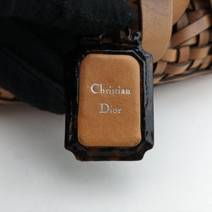 Pre-owned Christian Dior Samourai 1947 Brown leather handbag | stylenewstar