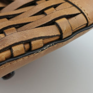 Pre-owned Christian Dior Samourai 1947 Brown leather handbag | stylenewstar