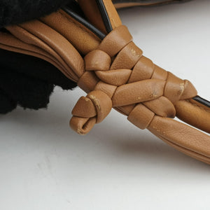 Pre-owned Christian Dior Samourai 1947 Brown leather handbag | stylenewstar