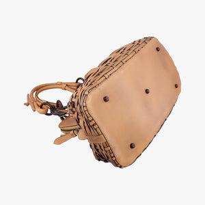 Pre-owned Christian Dior Samourai 1947 Brown leather handbag | stylenewstar