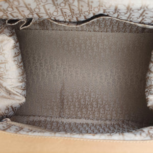 Pre-owned Christian Dior Samourai 1947 Brown leather handbag | stylenewstar