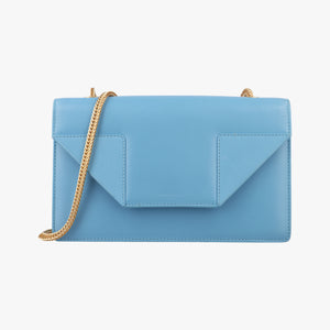 Pre-owned Yves Saint Laurent Small Betty Flap Blue Leather 314516 shoulderbag | stylenewstar