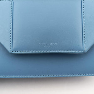 Pre-owned Yves Saint Laurent Small Betty Flap Blue Leather 314516 shoulderbag | stylenewstar