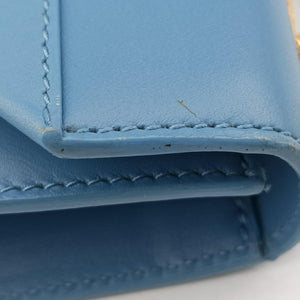 Pre-owned Yves Saint Laurent Small Betty Flap Blue Leather 314516 shoulderbag | stylenewstar