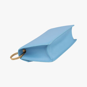 Pre-owned Yves Saint Laurent Small Betty Flap Blue Leather 314516 shoulderbag | stylenewstar