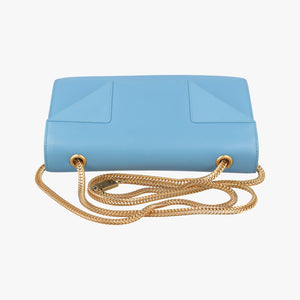 Pre-owned Yves Saint Laurent Small Betty Flap Blue Leather 314516 shoulderbag | stylenewstar