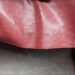 Pre-owned Bottega Veneta Intrecciato Red lambskin handbag | stylenewstar