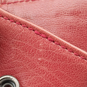 Pre-owned Bottega Veneta Intrecciato Red lambskin handbag | stylenewstar