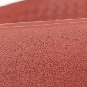 Pre-owned Bottega Veneta Intrecciato Red lambskin handbag | stylenewstar